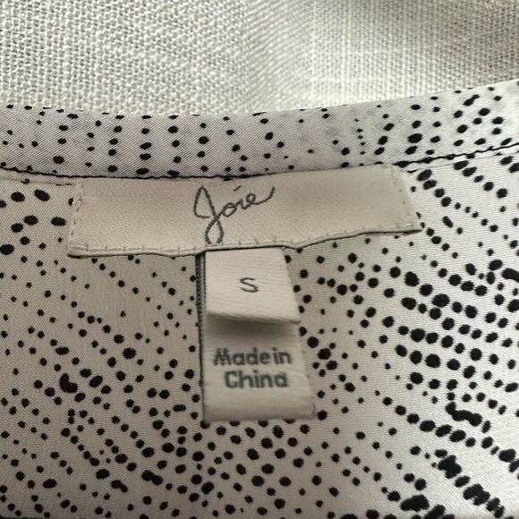 2/$30 Joie 100% Silk Sleeveless Tank Top Size S Abstract Flowy Designer Boho - Picture 4 of 10